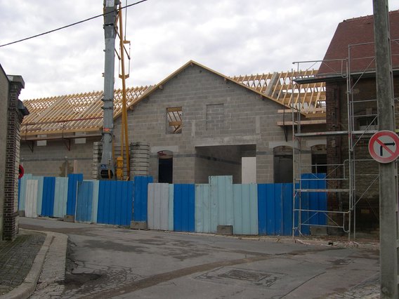  construction d'une maison, charpente